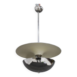 1930s Bauhaus Chrome Plated Chandelier by Anyz, Czechoslovakia