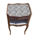Crude wooden bedside table
