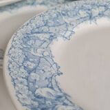 Set of 6 iron earthenware plates