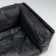 Illum Wikkelso model V11 sofa in black leather by Holger Christiansen, Denmark, 1960