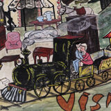 Affiche originale "Village suisse"