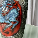 Mid Century Fat Lava 'Pugi' Vase