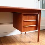 Scandinavian teak desk Tibergaard, 1960