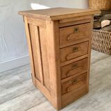 4-drawer business unit with retractable shelf