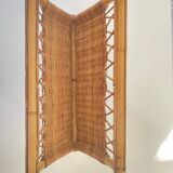 Old rattan magazine rack from the 70s
