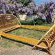 Rattan bed 110x180 cm
