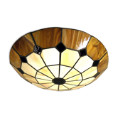 Tiffany stained glass suspension basin
