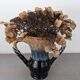 Large fire flamed stoneware vase