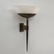 Vintage Art Deco wall light, brass and perspex, France, 1930.