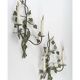 Pair of 20th century two-light painted metal wall lights.