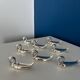 8 vintage silver-plated swan knife rests
