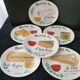 Set of 6 Cheese Plates in Salins Faïence "Marions Les"