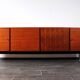 Vintage rosewood veneer sideboard by Musterring International, 1960s