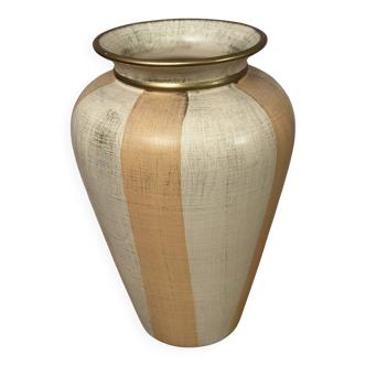 Vase en céramique années 90 signé M
