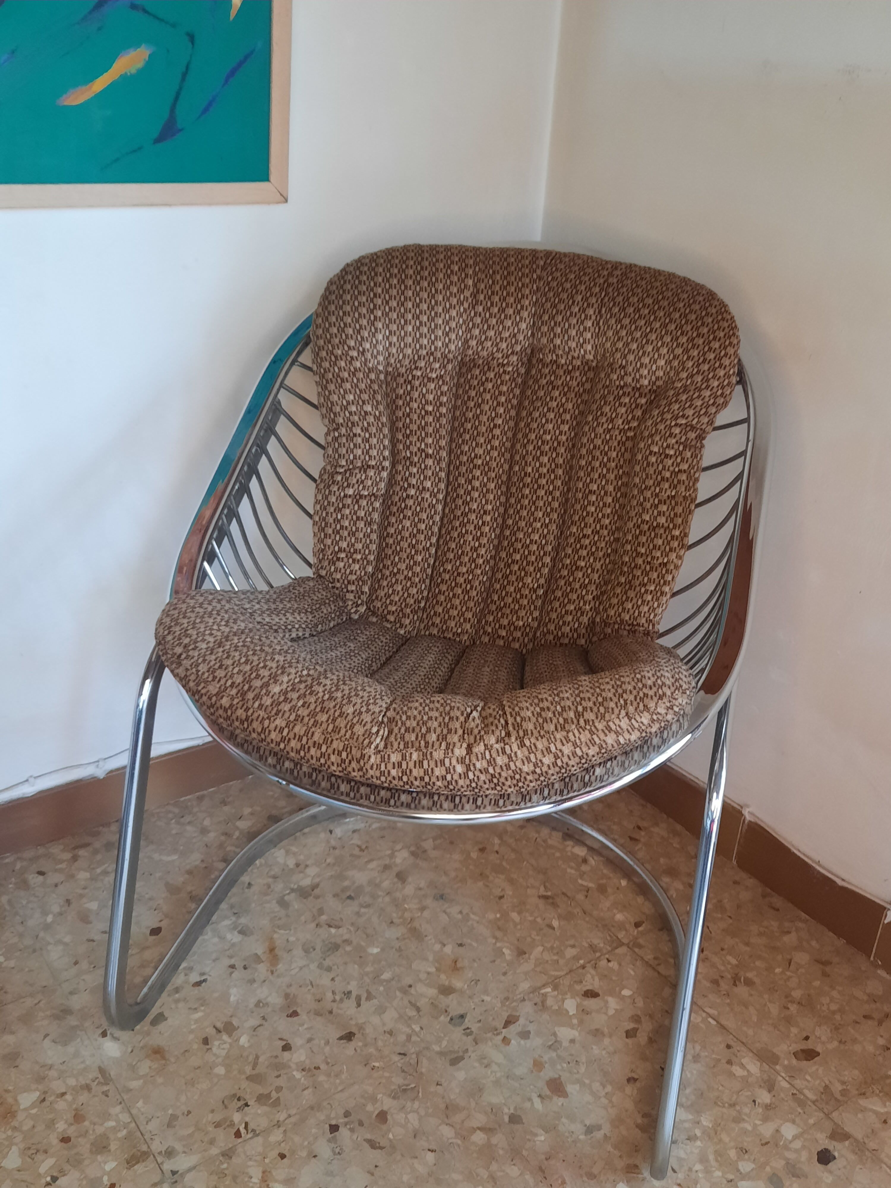 Eggchair armchair for Rima, Italy, 70s