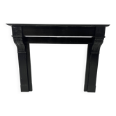 Napoleon III period fireplace with a black marble corbel. 19th century.