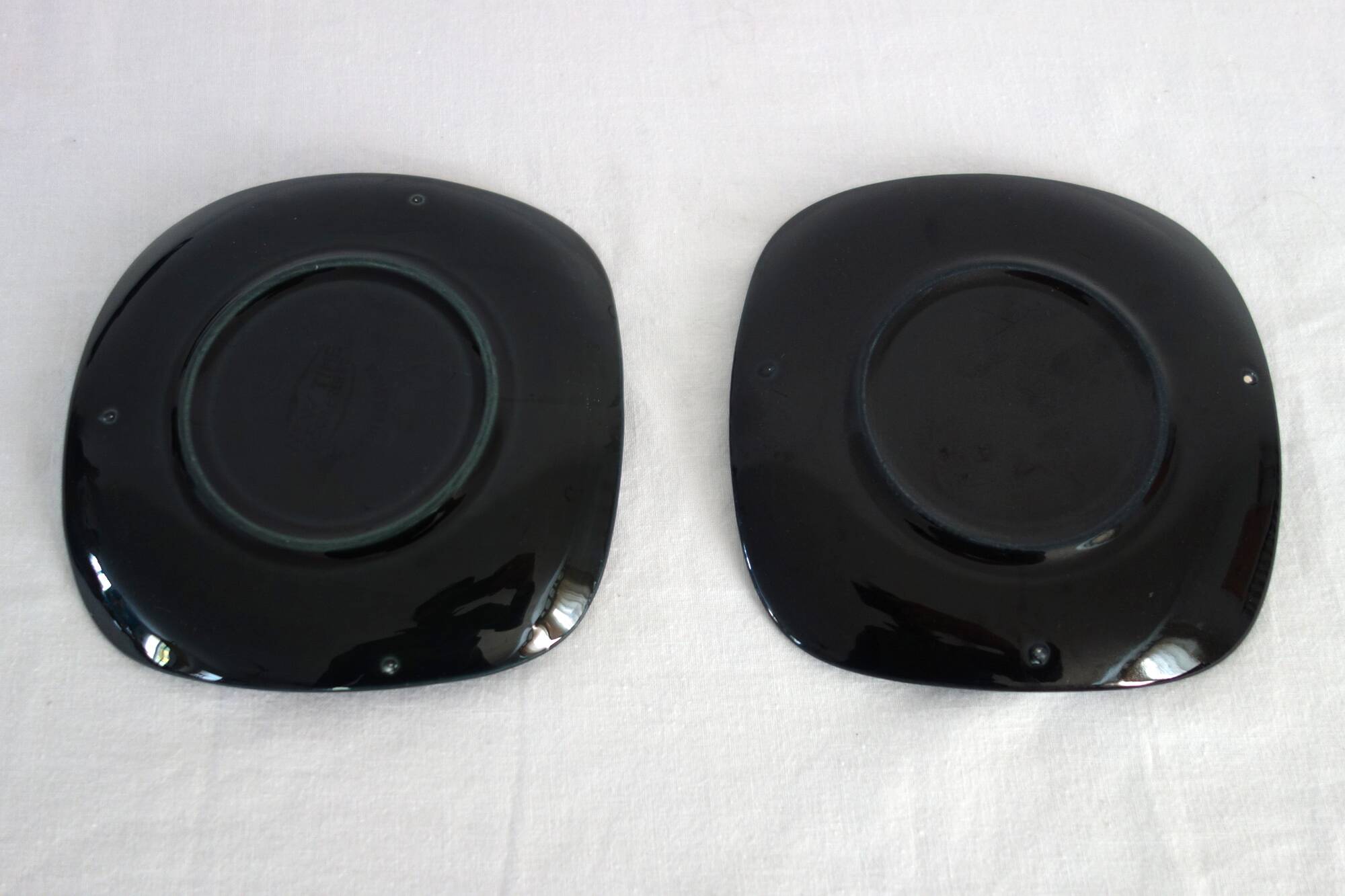 2 cups with saucers New Time Boch Frères 1955