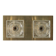 Peill & Putzler wall light, vintage, brass and thick glass wall sconce.