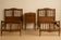 2 beds and a vintage bedside table in solid cherry wood