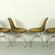 Set of 4 Yellow Herman Miller Original Vintage Eames Upholstered DSR Dining Side Chair, 1960s