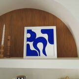 Majorelle blue abstract painting