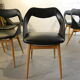 Série de 6 chaises de Louis Paolozzi édité par Zol 1950