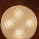 Vintage 1980s Round Molded Glass Ice Cube Wall Sconce