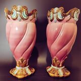 Paire de vases art nouveau Mouzins lecat