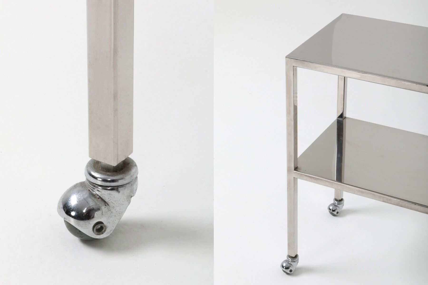 Philippe Starck's chrome industrial trolley - 1990s
