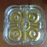 Plat à compartiments de présentation Walther kristallglass jaune