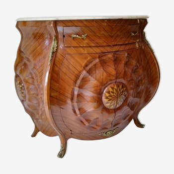 Louis XV style marquetry bar furniture