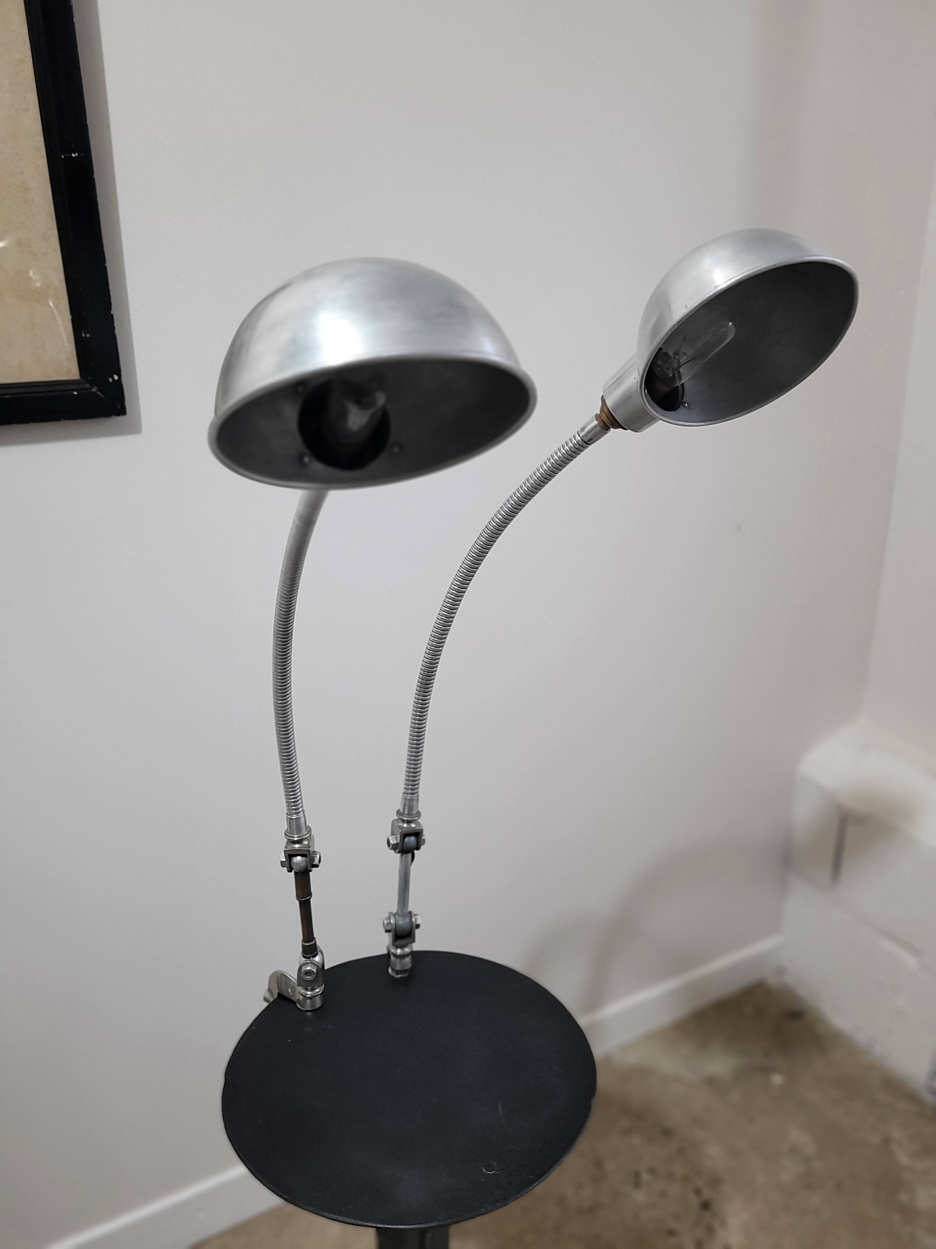 Pair of workshop lamps from the 1930s.