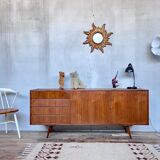 Vintage teak compass feet