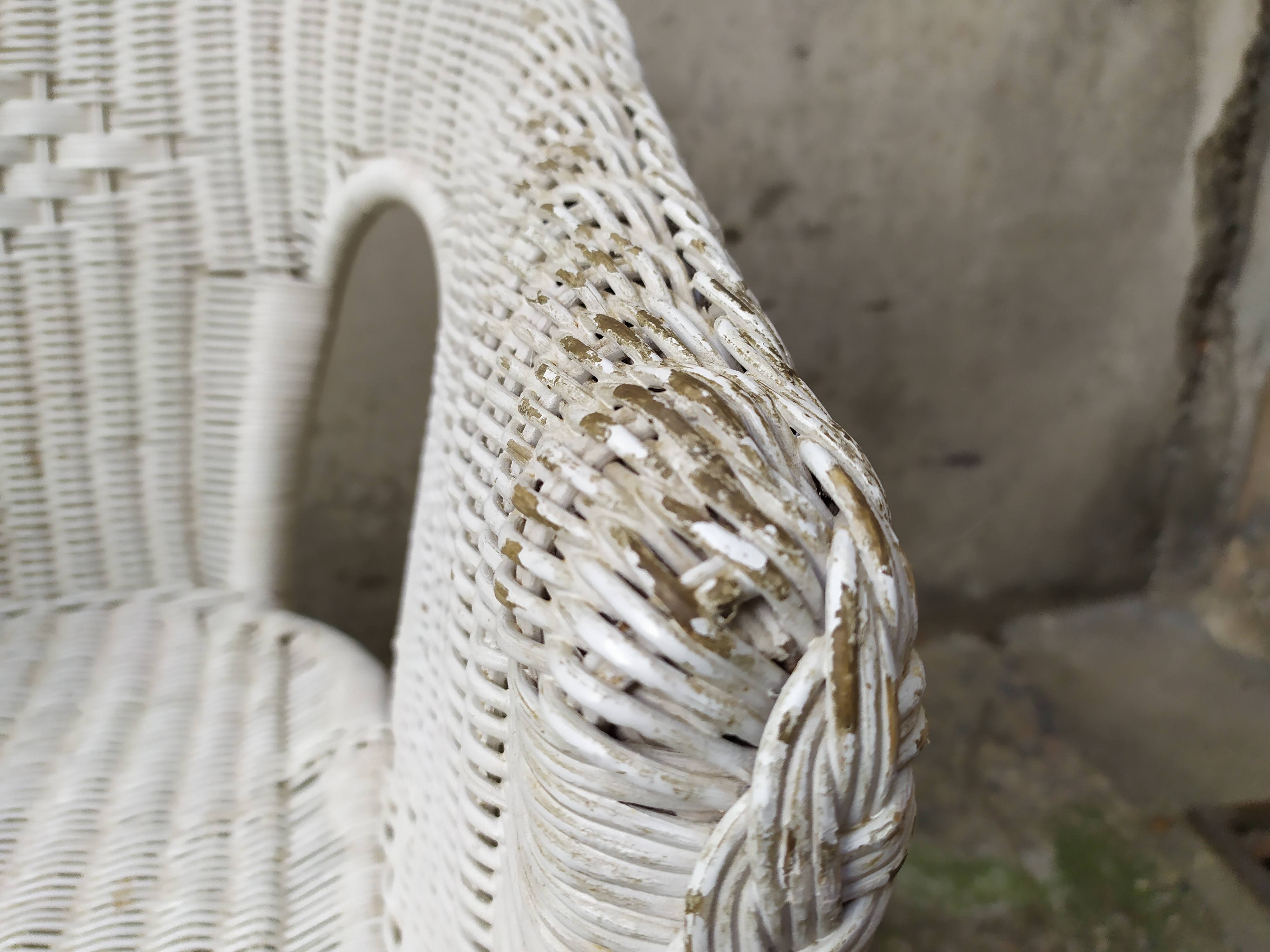 Pair of vintage rattan chairs