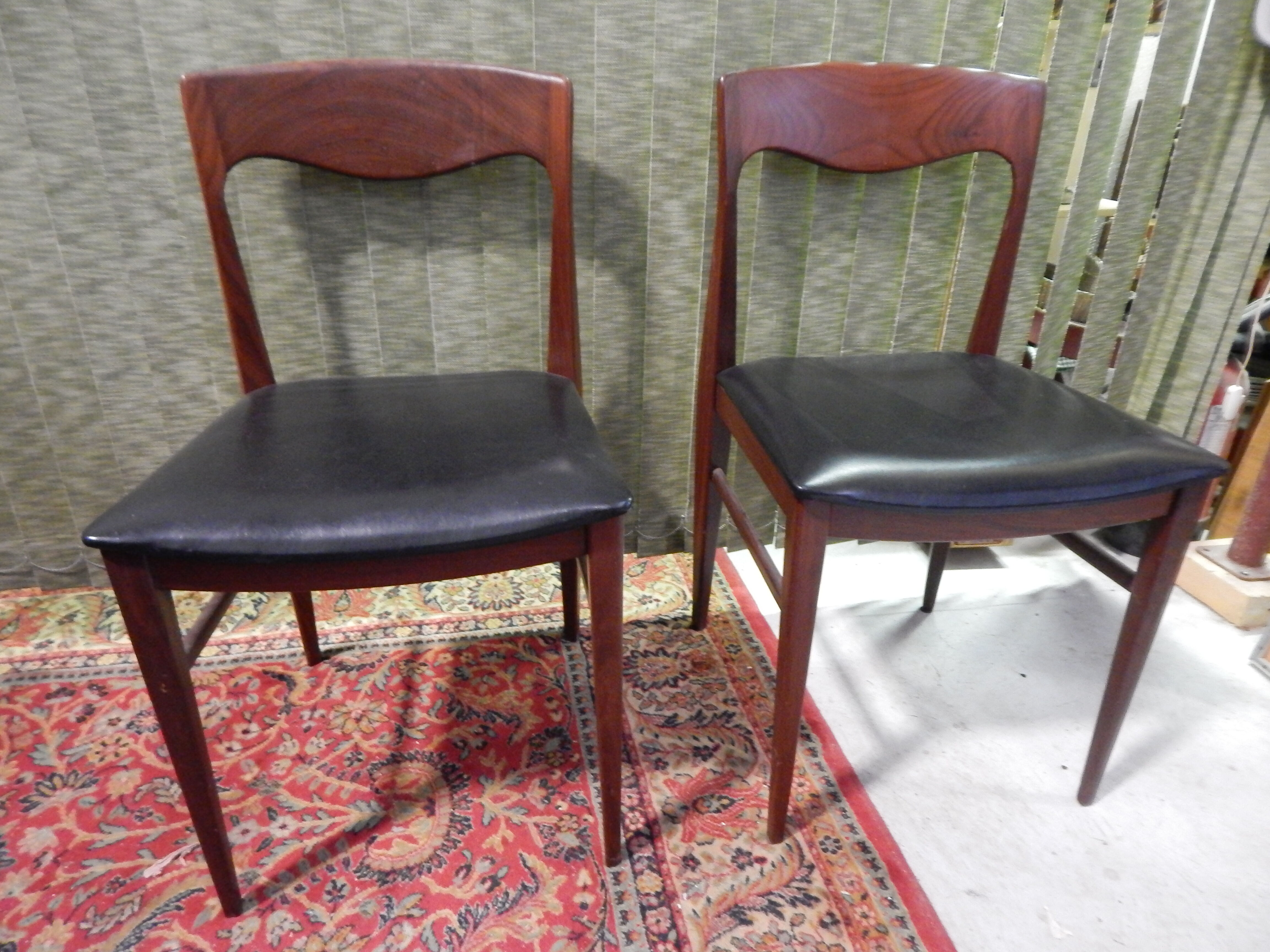 Scandinavian design chairs pair 60s
