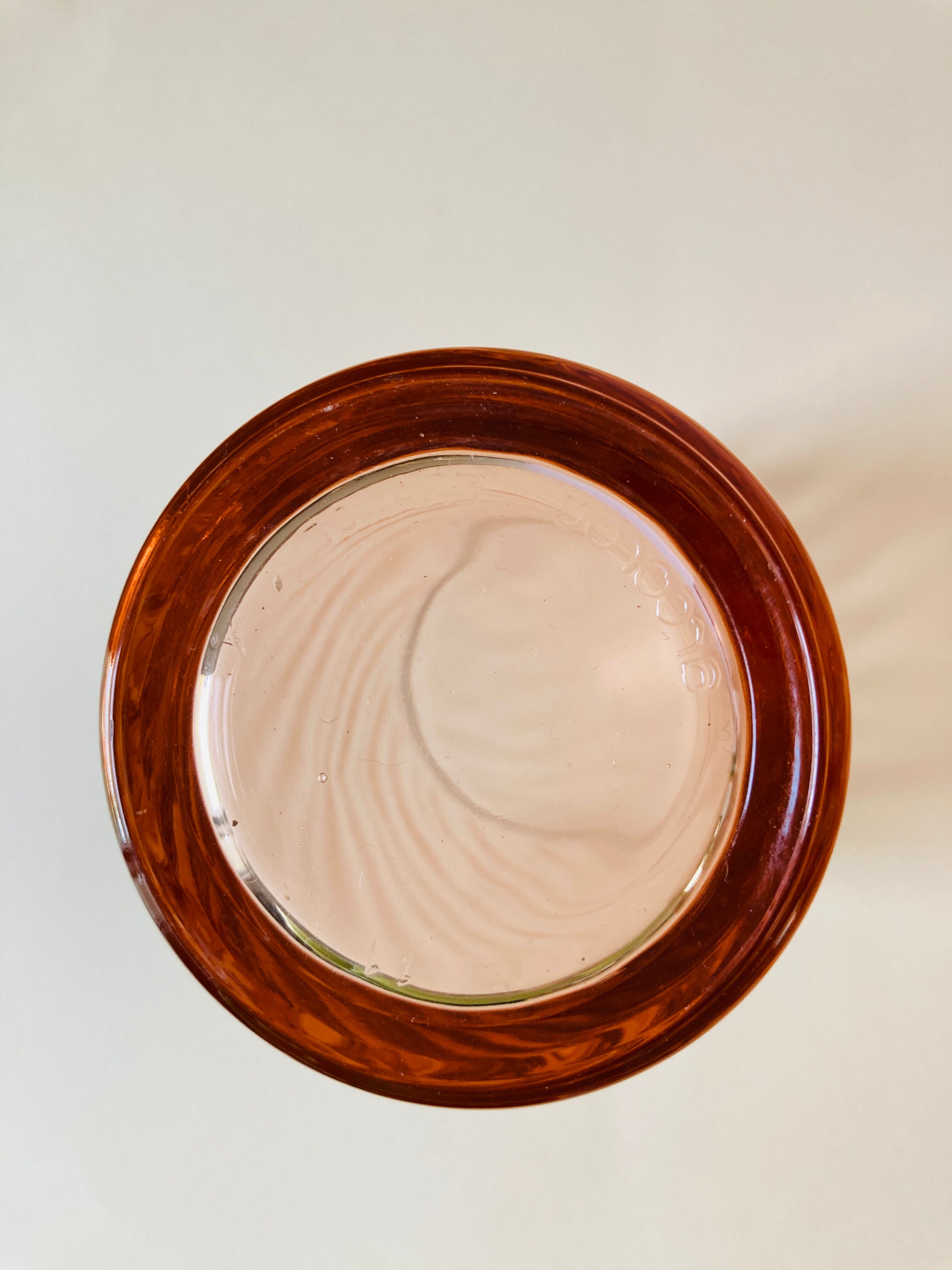 Lot of 6 vintage glasses Rosaline Arcoroc 80s