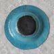 Vide poche raku turquoise