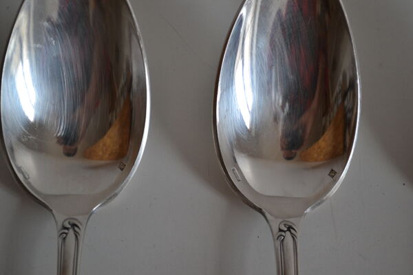 12 cuilleres de table metal argente orfevre frionnet francois