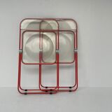 Set of "Plia" Chairs by Giancarlo Piretti for Castelli, 1970's