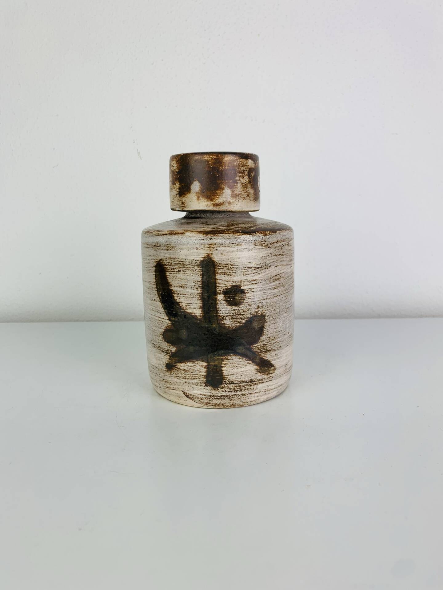 Ceramic bottle by Henri Cimal, Galerie de la Courtine, 1960s
