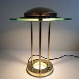 Vintage Brass 'Saturn' desk lamp by R. Sonneman for George Kovacs, c.1980