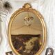 Golden rococo mirror