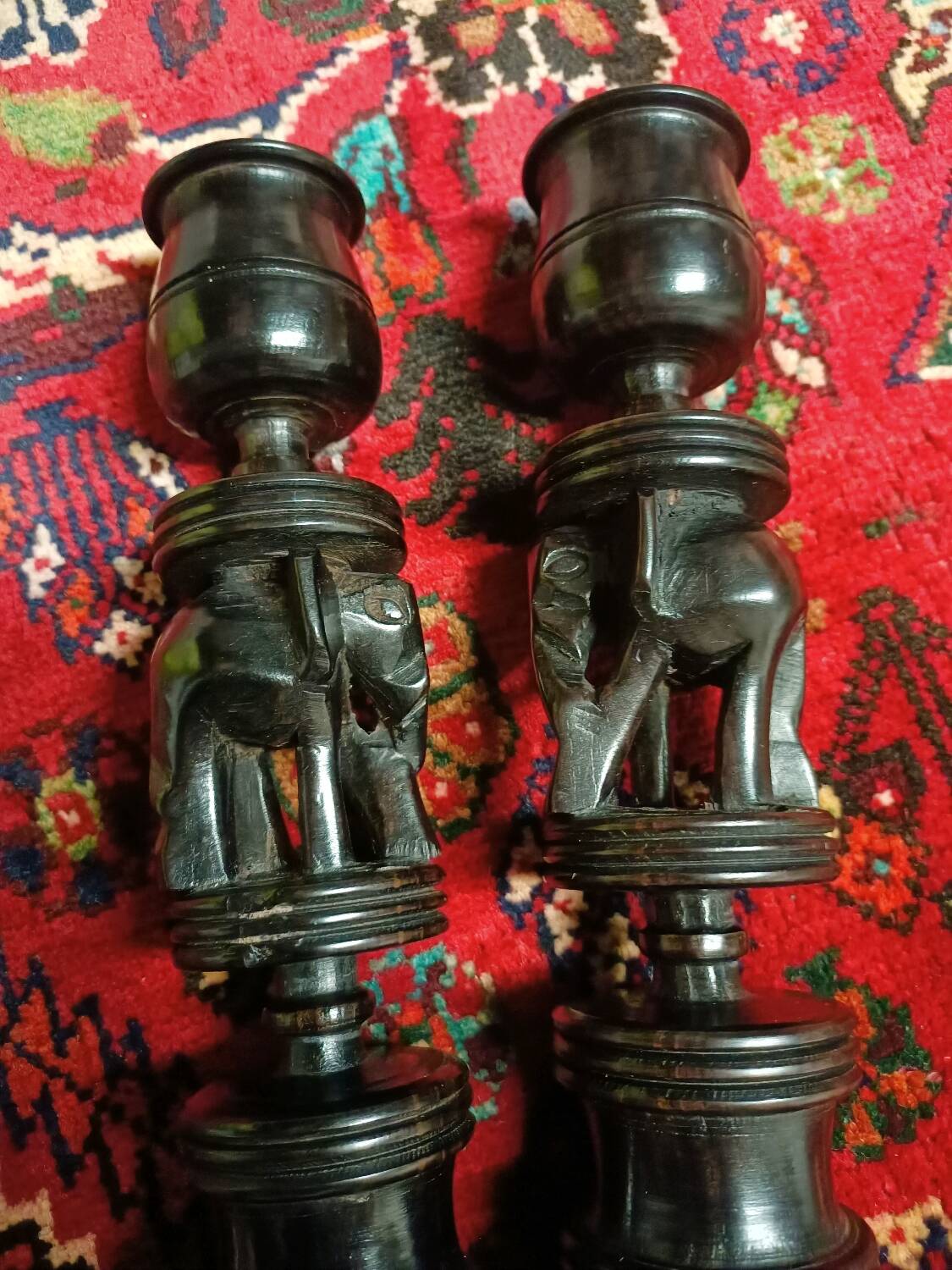 Ebony candlesticks