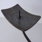 German Brutalist Iron Candleholder, 1960s