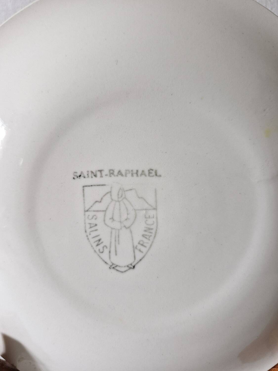 6 dessert plates Salins model Raphaël from the 1950s