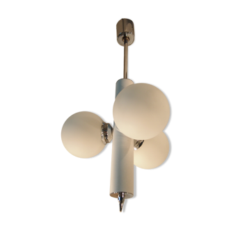 Suspension Sciolari balls in opaline mid century