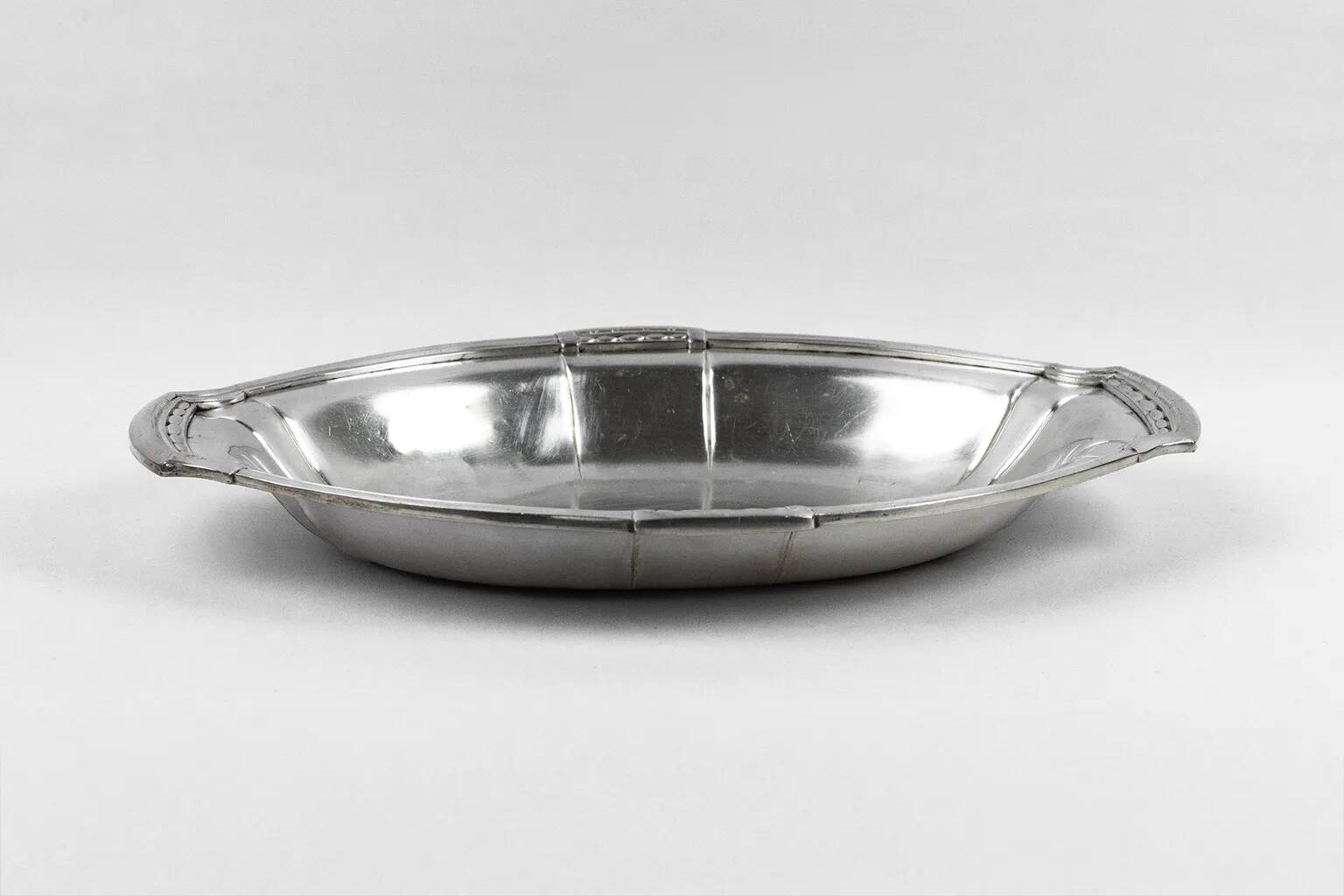 Orbrille silver-plated oval serving basket – Art Deco, 1930s