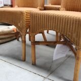 4 chaises LLyod loom