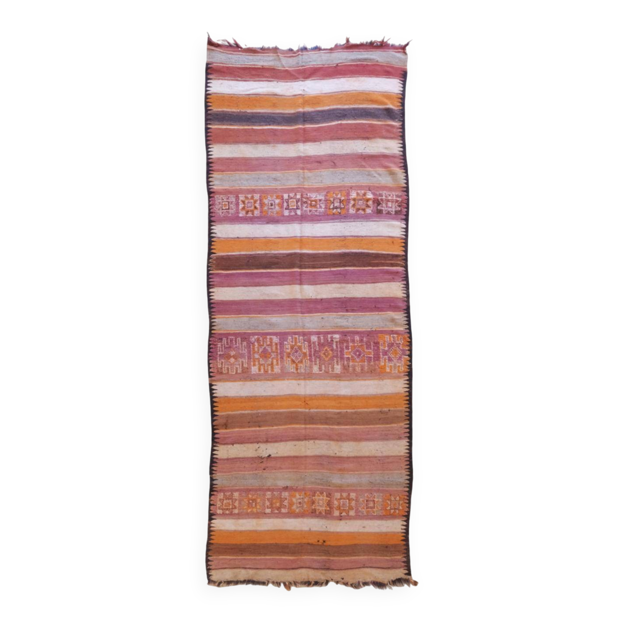 Vintage Berber Rug - 416 x 145 cm