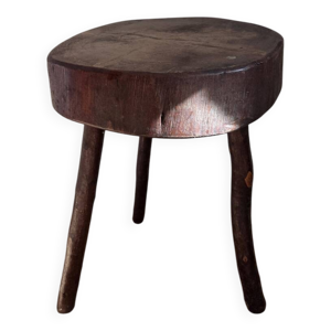 tabouret tripode brutaliste